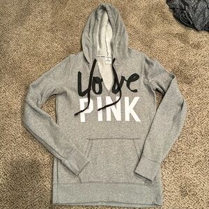 PINK V neck sweatshirt